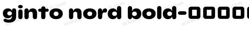 ginto nord bold字体转换
